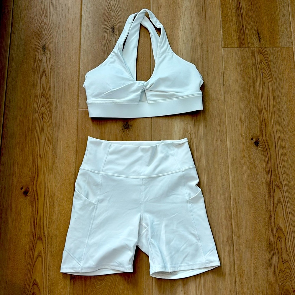 Fabletics Bra and Shorts Set